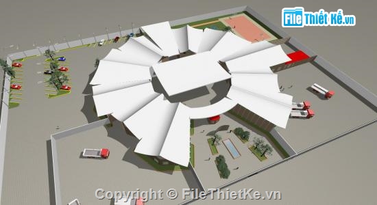 3d chi tiết,khu công nghiệp,dự án